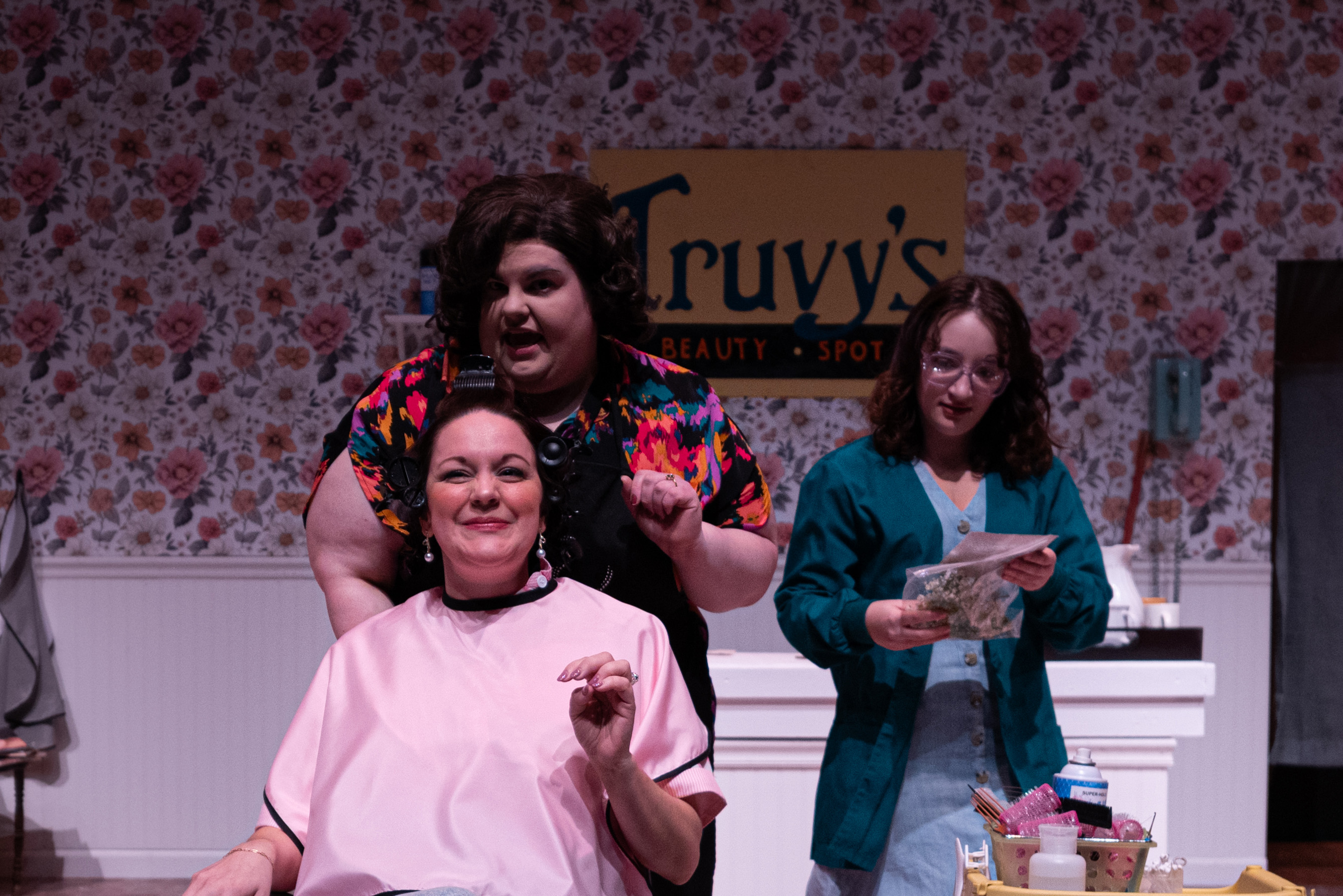 Students dressed as king and queen in Macbeth play.