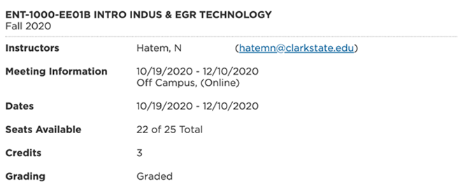 Online Courses Example