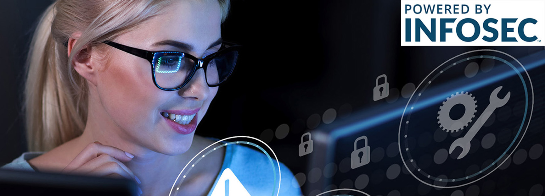 woman with headset smiling