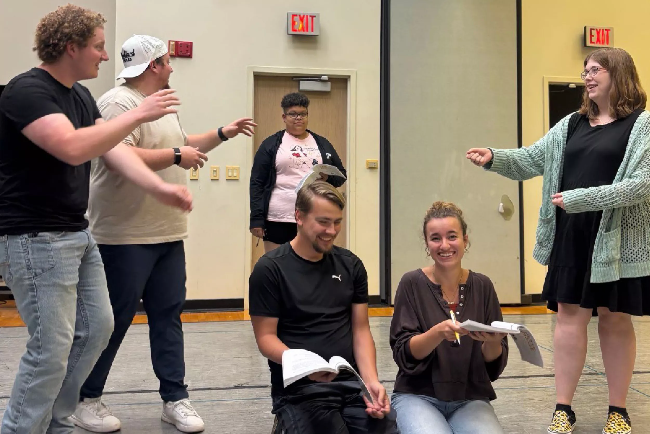 Peter and the Starcatcher rehearsal