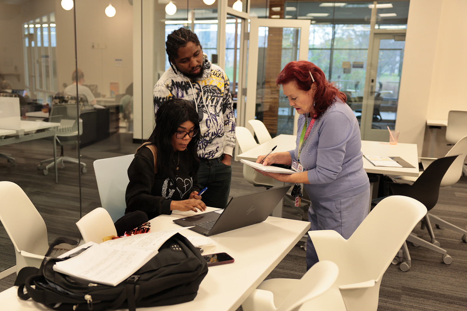 Students seeking help